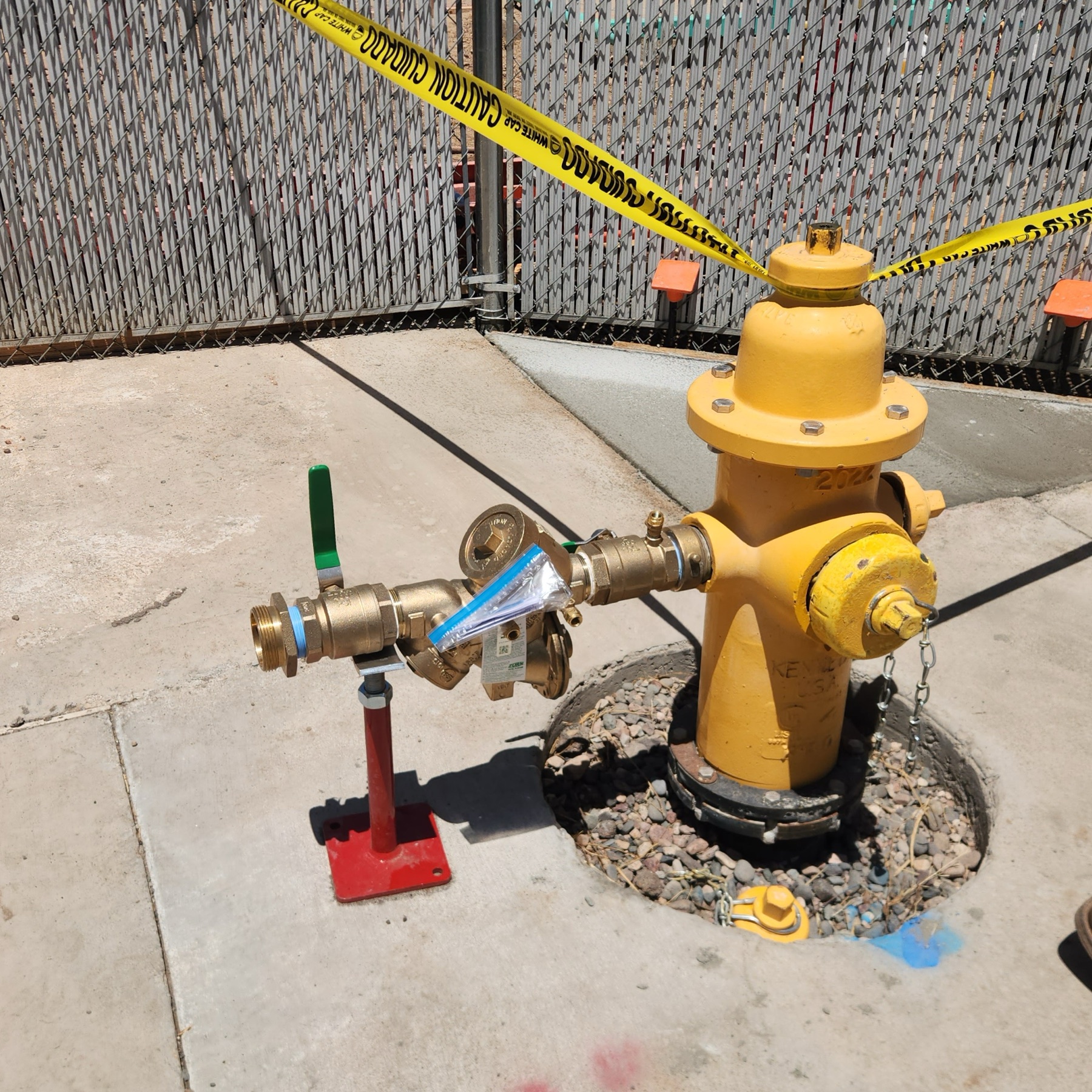 Hydrant meter testing setup
